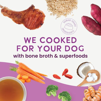 Health Extension Gently Cooked Lamb & Carrot Dog Food, Human-Grade & Shelf-Stable with Superfoods, Supports Digestion, Immunity, Skin & Coat, 3 oz Pouch (Pack of 10)