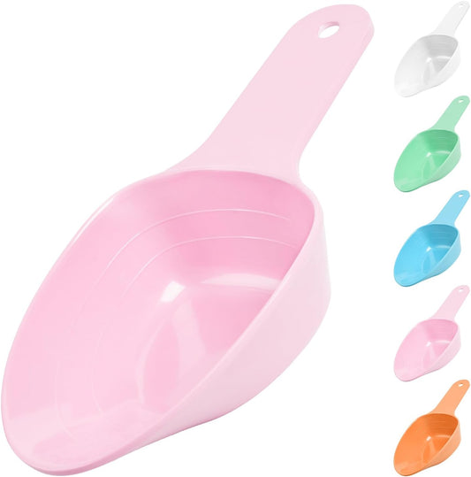 Dog Food Scoop-Melamine Pet Food Measuring Cup - 1 Cup 1/2 Cup 1/4 Cup Dog Cat Bird and Rabbit Food Feeding Scoop Dishwasher Safe - Pink