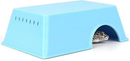 Snake Hide, Leopard Gecko Tank Accessories for Reptile Ball Python Crested Gecko Lizard Bearded Dragon - BlueHideL