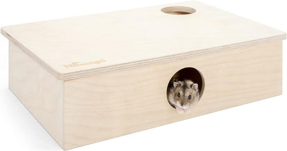 Niteangel Multi-Chamber Hamster House Maze: - Multi-Room Hideouts & Tunnel Exploring Toys for Hamster Gerbils Mice Lemmings (6-Room Small)