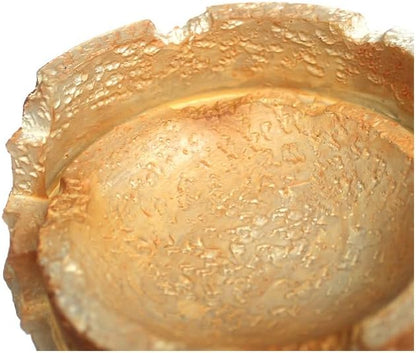 Food/Water Dish for Reptiles, Amphibians and Other Little Critters Water/Food Bowl, Made from Premium Resin (Colosseum (Orange Brown))