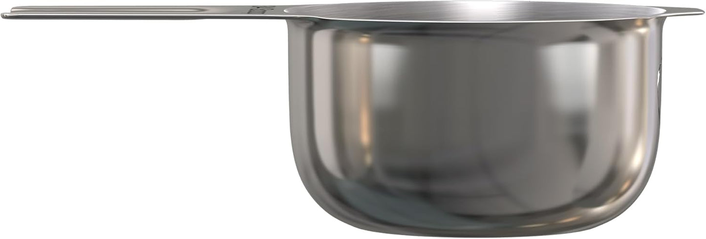 Color Up ¾ Cup Pet Food Scoop – Stainless Steel Dog Food Scoop Cup (12 Tbsp) – Heavy-Duty, Rust-Resistant Measuring Scoop for Dogs, Cats, Birds & Rabbits – Ideal for Dry Food & Treats