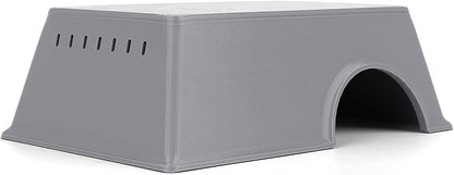 Snake Hide, Leopard Gecko Tank Accessories for Reptile Ball Python Crested Gecko Lizard Bearded Dragon - GrayHideL