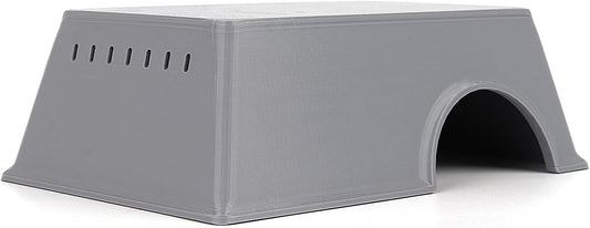 Snake Hide, Leopard Gecko Tank Accessories for Reptile Ball Python Crested Gecko Lizard Bearded Dragon - GrayHideL