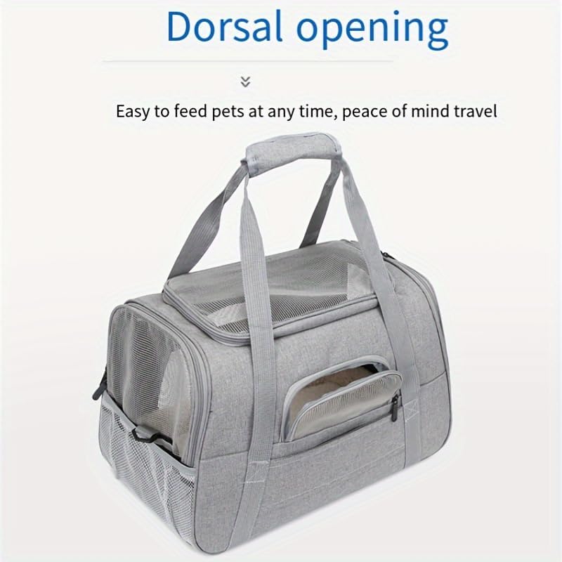 Cat Carriers, Dog Carriers, Pet Carriers – Airline-Approved Soft-Sided Bag for Cats & Small Dogs (Up to 15 lb), Foldable, Breathable Mesh, Privacy Cover, Washable & Lightweight