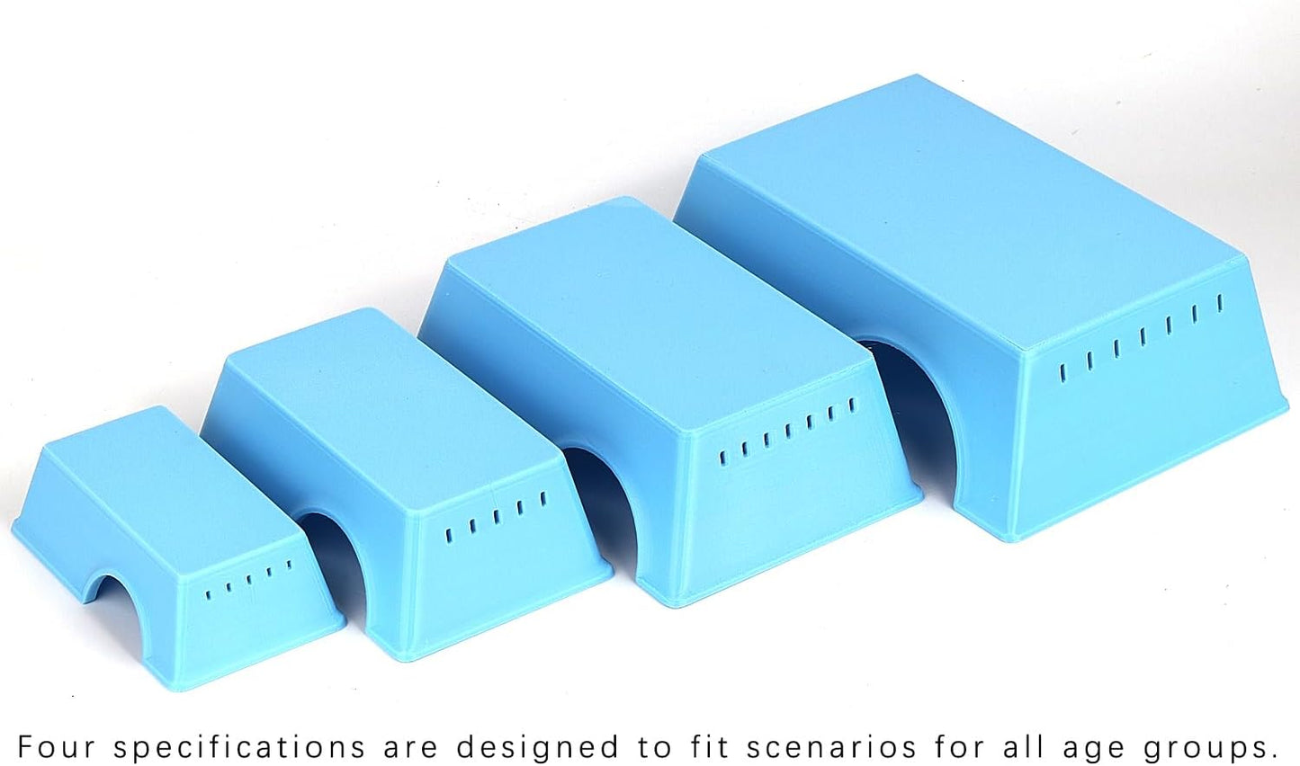 Snake Hide, Leopard Gecko Tank Accessories for Reptile Ball Python Crested Gecko Lizard Bearded Dragon - BlueHideM