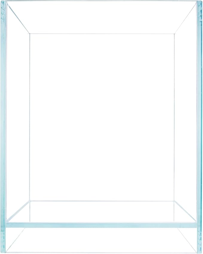 Nano Tall Rimless Aquarium Low Iron Frameless Fish Tank, Extra Clear with Floating Air Style, for Aquariums or Terrariums