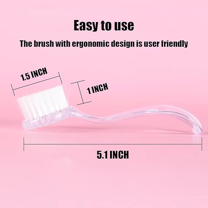 2 Pack Hamster Brush, Hedgehog Cleaning Supplies, Guinea Pig Massage Combs - Transparent