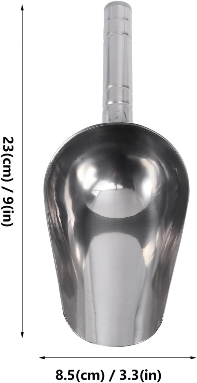 POPETPOP 2pcs Ice Scoop Pet Feeding Scoop s Quart Metal Feed 1 Cup Hand Stainless Steel Aluminum Dog Feeding Shovel Dog Treat Food Durable