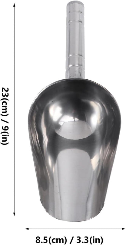 POPETPOP 2pcs Ice Scoop Pet Feeding Scoop s Quart Metal Feed 1 Cup Hand Stainless Steel Aluminum Dog Feeding Shovel Dog Treat Food Durable