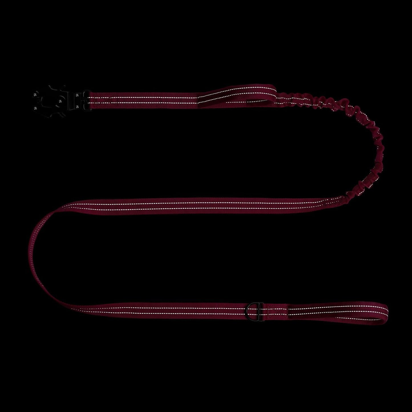 ICEFANG Tactical Dog Leash,K9 Training Walking Bungee Lead with 2 Control Handle,Heavy Duty Quick Release Metal Clasp,for Medium Large Breed (Reflective Rose, 6 FT)