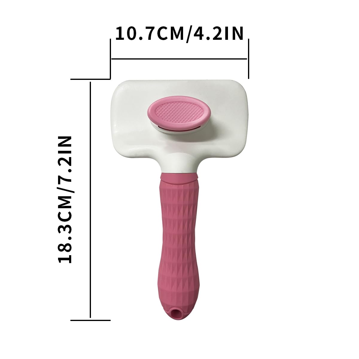 Pet Cleaning Deshedding Brush,Pet Hair Removal Brush for Shedding Massaging Grooming for Small Dogs,Cats,Rabbits(pink)