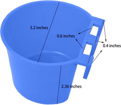 Pack of 40 Cage Cups Birds Feeders Seed Bowl Chicken Feeding Watering Dish Rabbit Water Food Hanging Wire Cages Box 8 oz Coop Cups for Pet Parrot Parakeet Game Fowl Poultry Pigeon