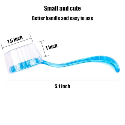 2 Pack Hedgehog Bath Brush, Guinea Pig Massage Combs, Cleaning Supplies, fit Hamster, Ferrets, Rats, Chinchilla - Blue