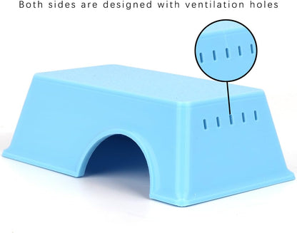 Snake Hide, Leopard Gecko Tank Accessories for Reptile Ball Python Crested Gecko Lizard Bearded Dragon - BlueHideS