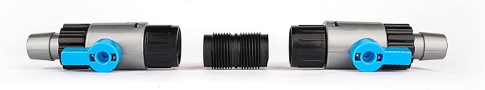 LANDEN Double Tab Connector for Aquarium, Canister Filter Hose Connector, Fish Tank Water Flow Control, Quick Release Valve-16/16X2pcs
