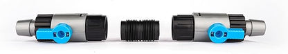 LANDEN Double Tab Connector for Aquarium, Canister Filter Hose Connector, Fish Tank Water Flow Control, Quick Release Valve-16/16X2pcs