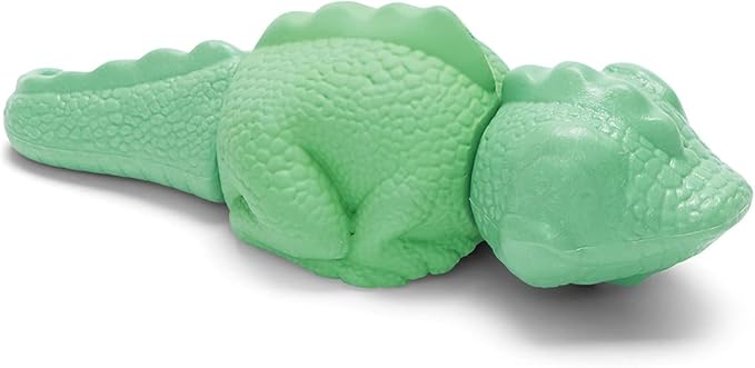 Barkbox Super Chewer Tough Dog Chew Toys for Aggressive Chewers, Dental Stimulating (Iguana - Large)