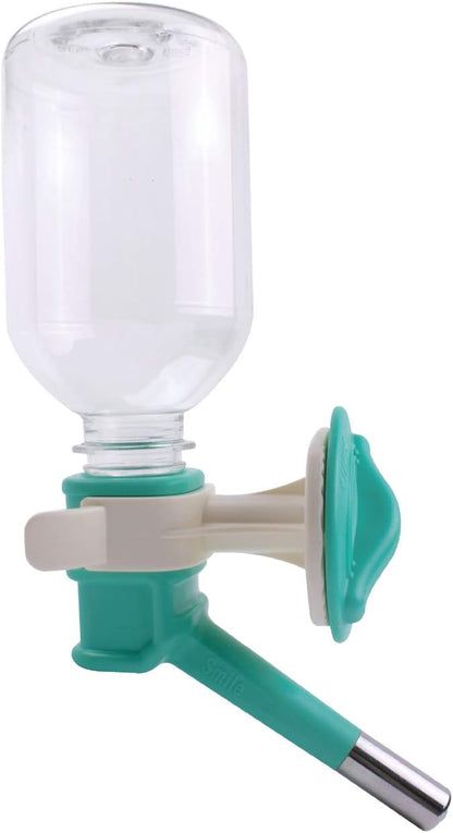 Choco Nose Patented No-Drip Water Bottle/Feeder for Puppies/Toy-Small Breed Dogs/Rabbits/Cats/Chinchillas and Other Small Pets and Animals - for Cages or Crates 10.2 oz. Nozzle 13mm, Aqua (C528)