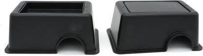 Reptile Hide Box Snake Hide Feel Secure and Safe, Gecko Hide (Black, Small 4 Pcs)