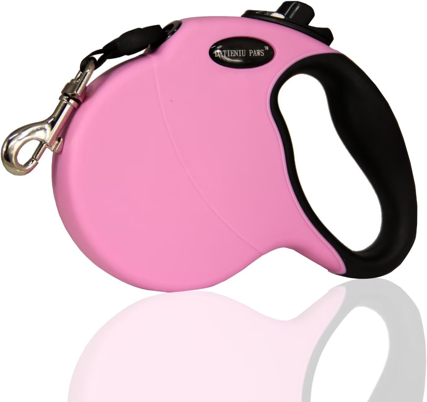 Retractable Dog Leash Hands-Free Adjustable Length 13ft with Safety Lock Durable Nylon Belt for Small Medium Large Dogs Easy Walk Training Portable Dog Leash Pink S