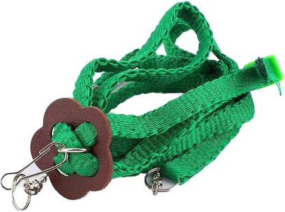Adjustable 4.72inch Reptile Lizard Harness Leash,Turtle Lizard Pet Traction Belt Bearded Dragon Accessories Soft Small Pet Animal Harness Rope Outdoor Used (Green)
