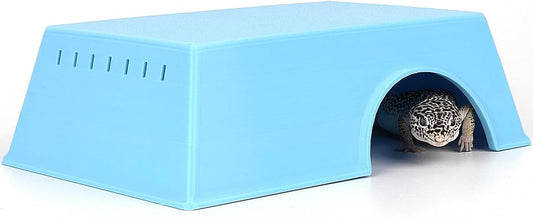 Snake Hide, Leopard Gecko Tank Accessories for Reptile Ball Python Crested Gecko Lizard Bearded Dragon - BlueHideXL