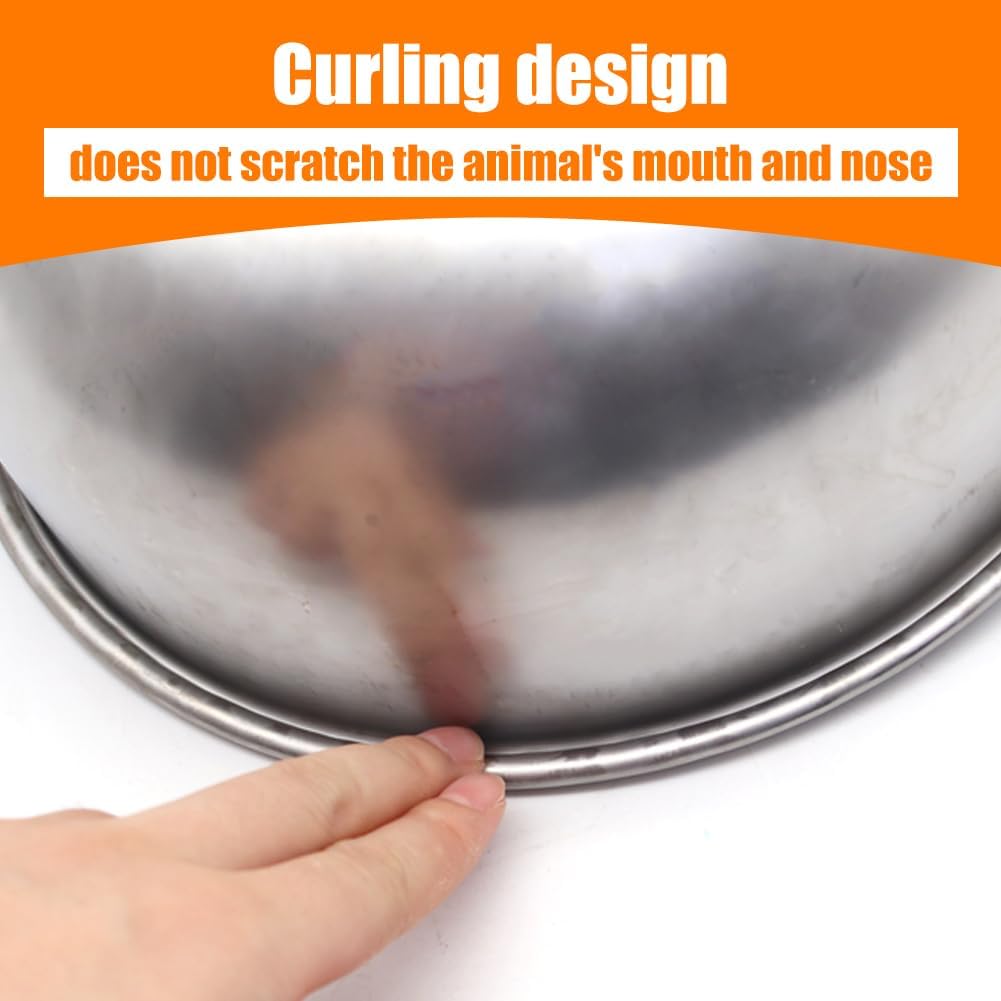 Automatic Animal Drinking Water Bowl with Float Valve and Drainage Hole, 304 Stainless Steel Livestock Dispenser Waterer Kits Included Water Hose, 3/4''Adaptor, Float Valves Mounting Bolts (1 Set)