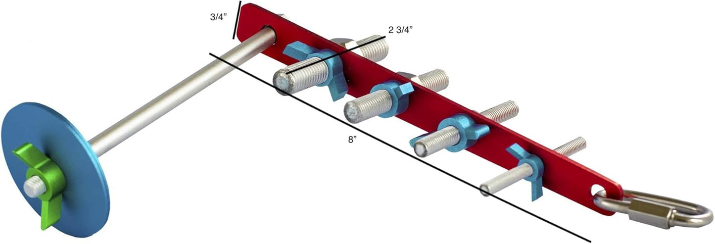 Strip Bird Foraging Toy | Non-Removable Wing Nuts | Durable Puzzle Enrichment Toy | Mind Game | Bird Cage Accessories for Medium to Large Birds Like Cockatoos, Parrots, Macaws, Greys, Parakeets