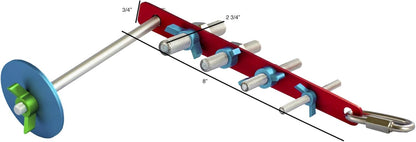 Strip Bird Foraging Toy | Non-Removable Wing Nuts | Durable Puzzle Enrichment Toy | Mind Game | Bird Cage Accessories for Medium to Large Birds Like Cockatoos, Parrots, Macaws, Greys, Parakeets