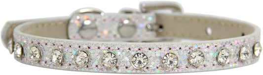 Cat Collar Rhinestone Bling Cute Cat Collars Accessories for Pet Collars Adjustable Ideal for Girl Cats Male Cats(White)