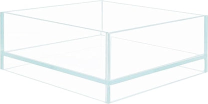 Nano Tall Rimless Aquarium Low Iron Frameless Fish Tank, Extra Clear with Floating Air Style, for Aquariums or Terrariums