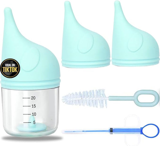 5 pcs Kitten Bottle Miracle Nipple for Kittens Anti-Choking Design for Newborn Kittens Puppies Small Animals (20ml)