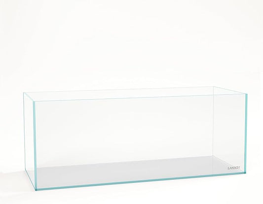 LANDEN 150cm 88.52 Gal Rimless Low Iron Aquarium Large Fish Tank, Bookshelf Aquarium, W59.06×D19.69×H19.41 in (150×50×50cm) 15mm Thickness with Black Nano Foam Leveling mat Included