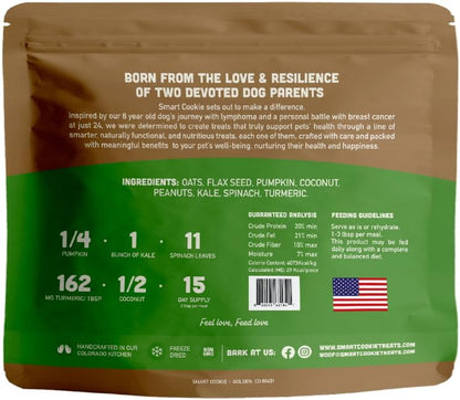 Smart Cookie Natural Dog Food Topper - Veggie - Dog Meal Mixer for All Ages - Vegan Food Topper for Picky Eaters and Boosting Nutrition - Non GMO, Made in The USA - 7 oz Bag (15 Day Supply)