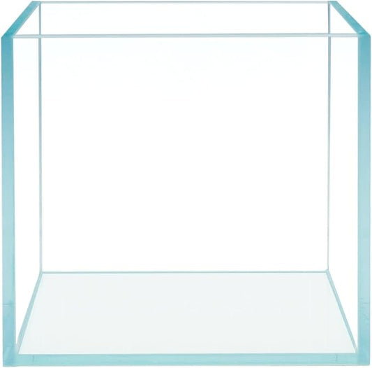 Cube Rimless Frameless Extra Clear All Glass Aquarium, Low Iron Glass Tank, 5mm Glass, White Leveling Mat Included, w/Lids Options