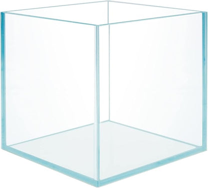 Cube Rimless Frameless Extra Clear All Glass Aquarium, Low Iron Glass Tank, 5mm Glass, White Leveling Mat Included, w/Lids Options