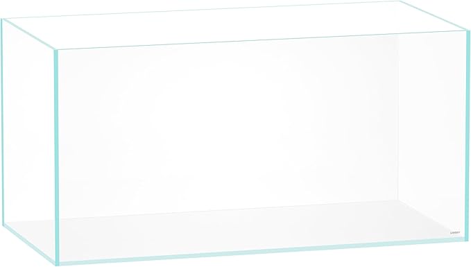 LANDEN 120P 105 Gallon Rimless Low Iron Aquarium Tank, W47.2×D23.6×H23.6 in(120x60x60cm) 12mm Thickness with Black Nano Foam Leveling mat Included