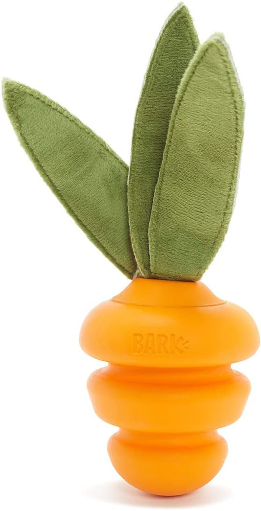 Barkbox Super Chewer Tough Dog Chew Toys for Aggressive Chewers, Treat Dispensing (Carrot - Small)