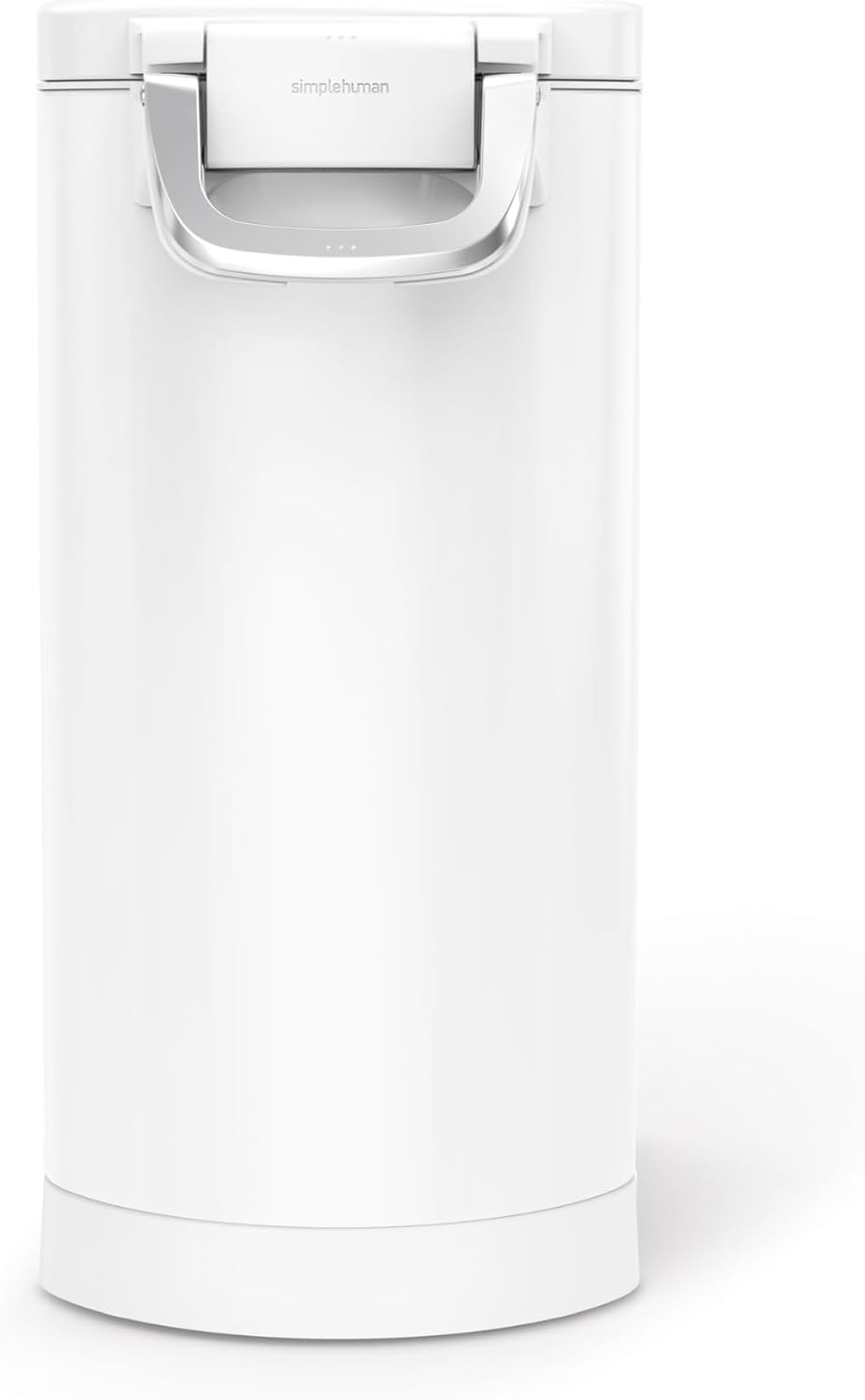 simplehuman 30 Liter, 32 lb / 14.5 kg Large Pet Food Storage Container for Dog Food, Cat Food, and Bird Feed, White