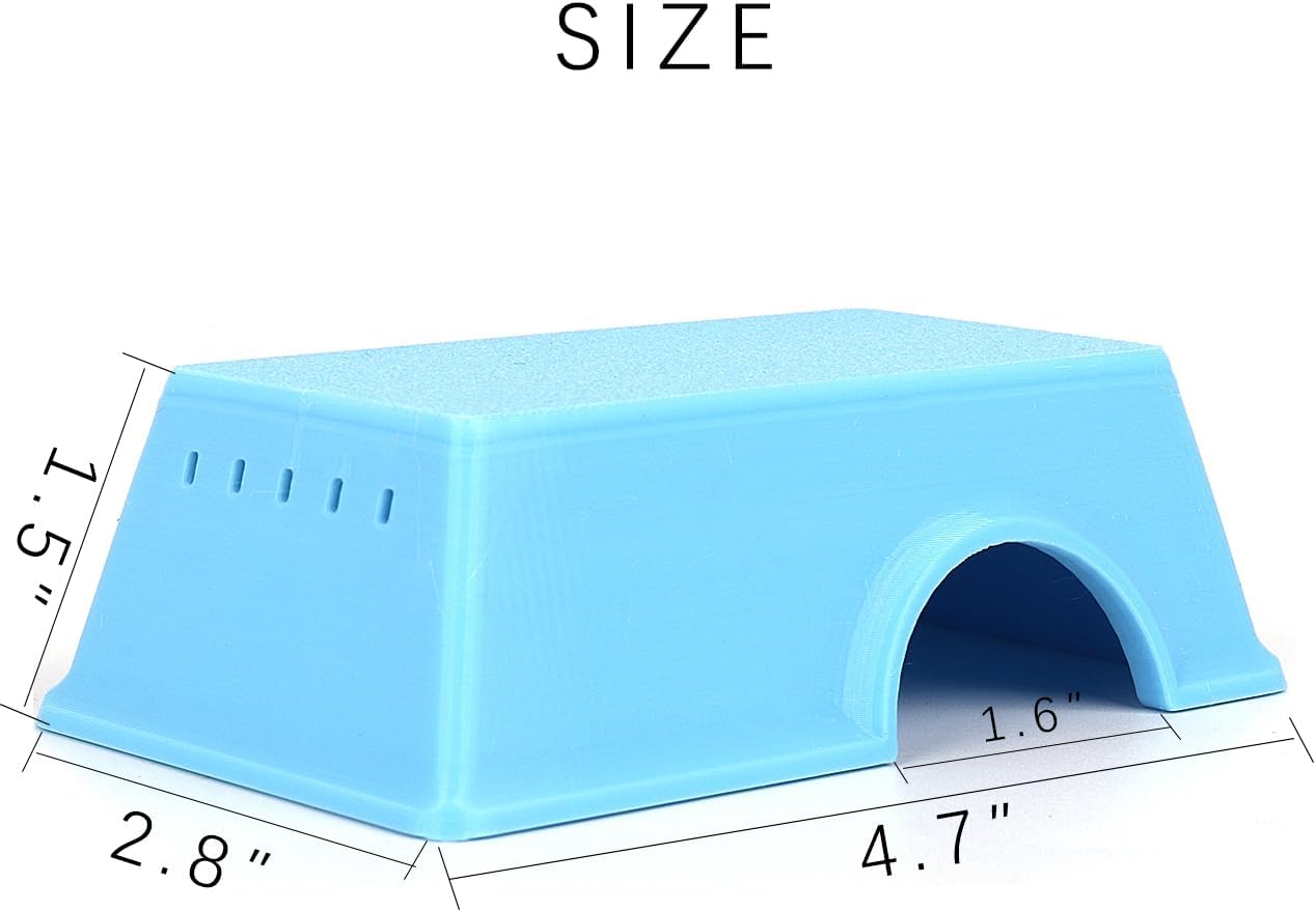 Snake Hide, Leopard Gecko Tank Accessories for Reptile Ball Python Crested Gecko Lizard Bearded Dragon - BlueHideS