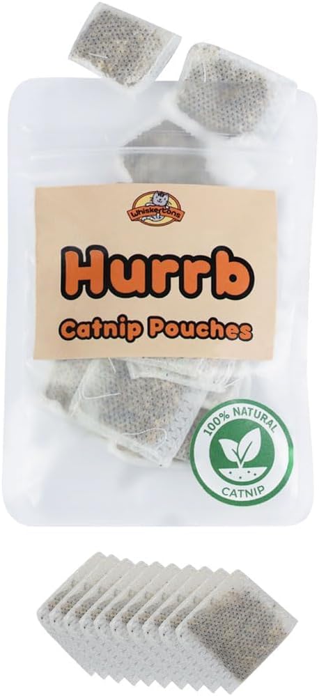 Whiskertons Interactive Bird Simulation Cat Toy Set, Interactive Cat Toys for Indoor Cats (10 Replacement Catnip Pouches)