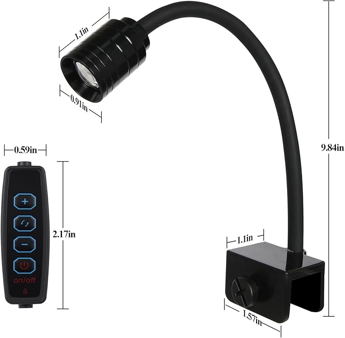 UPETTOOLS 3W LED Aquarium Light with 3 Color Modes – Clip On Fish Tank Lamp for Plants, Terrariums & Coral (Yellow, Warm White, White)