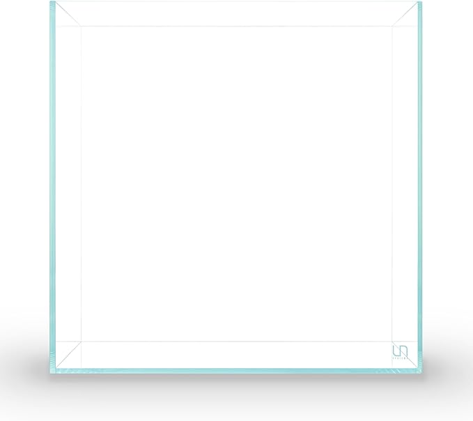 UNS Ultra Clear Rimless Tank - 33GAL | 125L - 19.68x19.68x19.68 | 50x50x50 CM, 8mm Glass Thickness, Leveling Mat Included - Low Iron, High Clarity Fish Tank w/ 45° Mitered Edge - [50C]