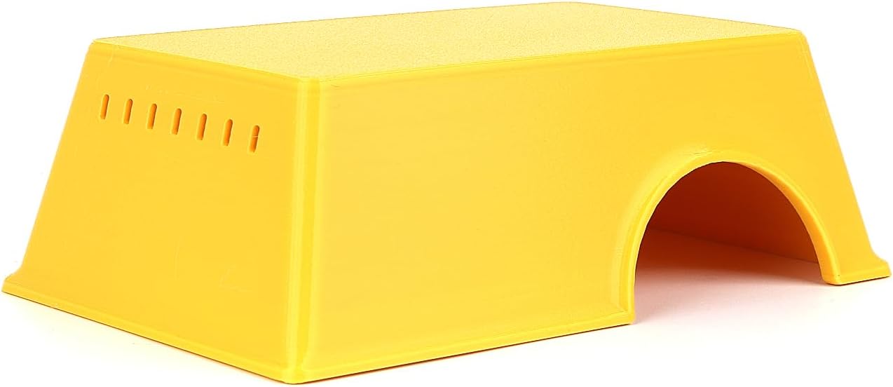 Snake Hide, Leopard Gecko Tank Accessories for Reptile Ball Python Crested Gecko Lizard Bearded Dragon - YellowHideL