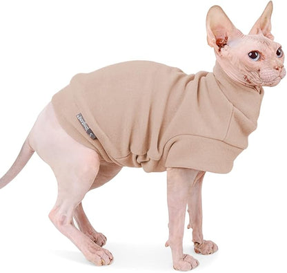 Small Dogs Fleece Dog Sweatshirt - Cold Weather Hoodies Spring Soft Vest Thickening Warm Cat Sweater Puppy Clothes Sweater Winter Sweatshirt Pet Pajamas for Small Dog Cat Puppy