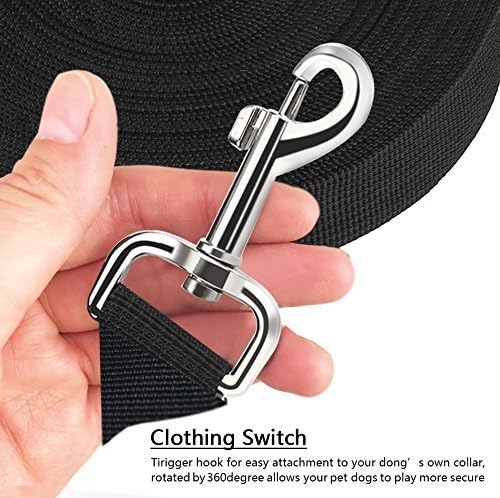 Hypeety Pet Dog Training Leash Strong Durable Nylon Lead, Traction Rope, 5 Feet Long for Puppy Kitty Rabbit Training or Walk 3 Pack Set