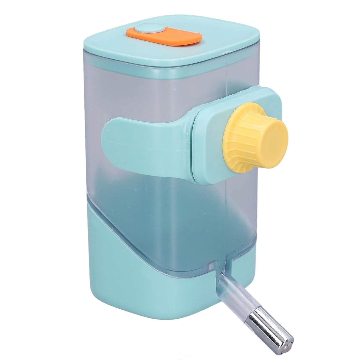 Pet Cage Water Dispenser, Reusable and Durable No Leakage Easy Cleaning Food Grade Plastic Automatic Water Feeder for Cats Dogs Rabbits Chinchillas (Green)