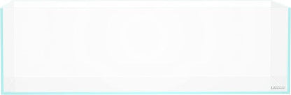 LANEDN 60S 7.9 Gal Shallow Aquarium Tank, Shallow Fish Tank, Rimless Low Iron Tank W23.6×D11.8×H7.1 in(60x30x18cm); 5mm Thickness Aquascape Fish Tank, Black Leveling Mat Included