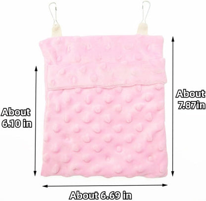 Sugar Glider Bonding Pouch Carrier Bag Sling Sleep Bag with Adjustable Strap for Travel Gliders Ferret Rat Hedgehog Hamster Small Pets (Blue)